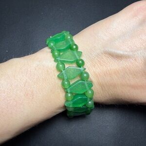 Natural Green Aventurine Luck & Prosperity Stretch Bracelet